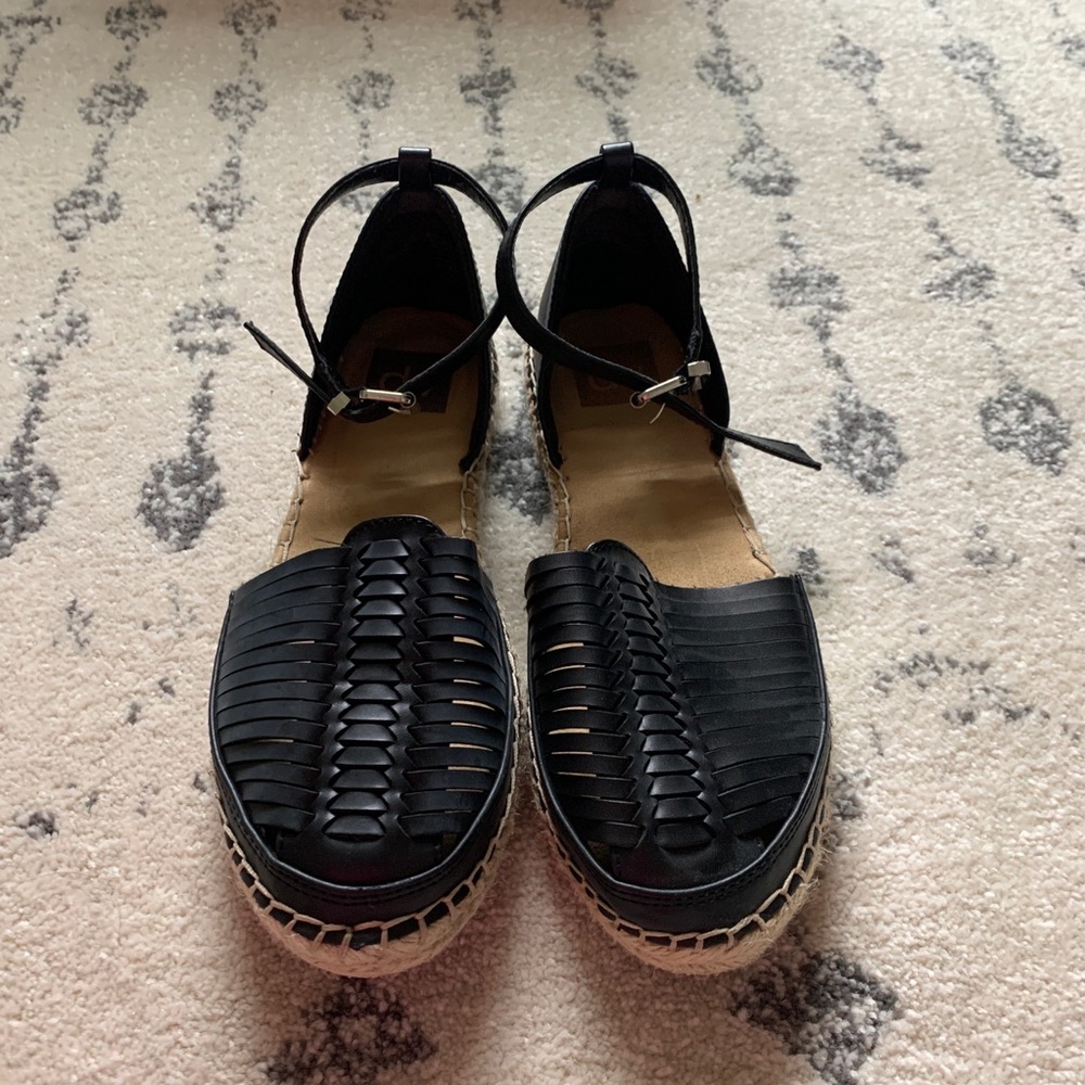 dv | dolce vita woven sandals with ankle strap